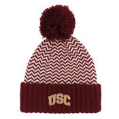 USC Trojans Women's Rachel Chevron Stripe Pom Beanie